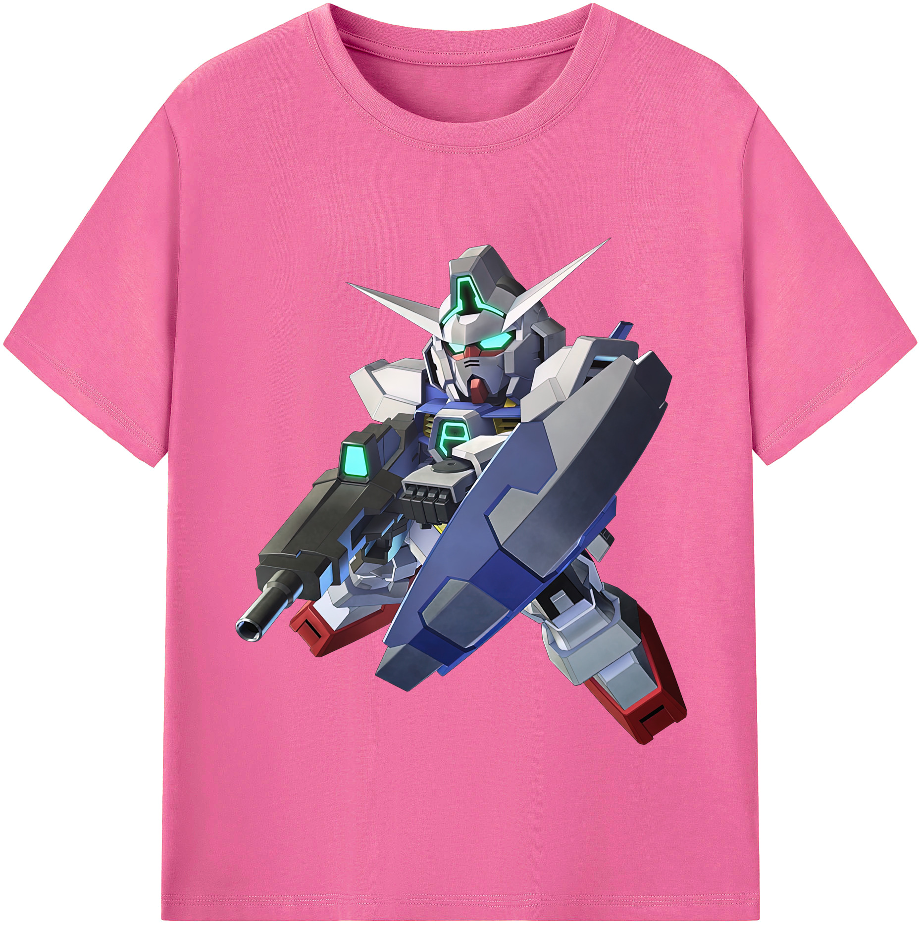 （画像用） 機動戦士ガンダム Mobile Suit Gundam レディースカジュアルプリントTシャツ（綿100％）